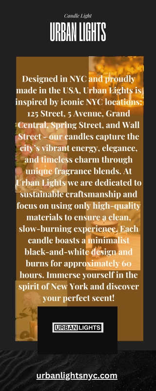 Candle made in NYC
