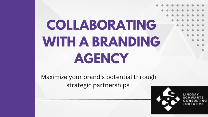 collaborating with a branding agency