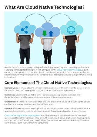 What Are Cloud Native Technologies for Startup?