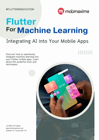 Flutter for Machine Learning - Integrating AI into Your Mobile Apps