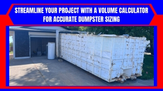 Dumpster Container Volume Calculator