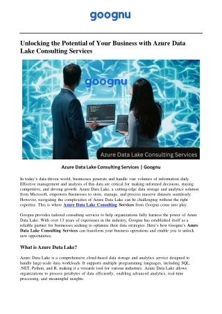 unlocking the potential of your business with