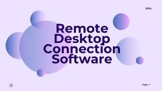 Remote Desktop Connection Software