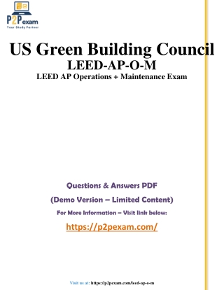 us green building council leed ap o m leed
