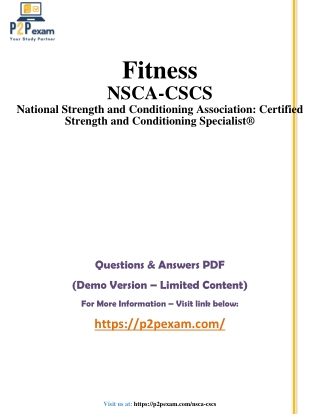 fitness nsca cscs