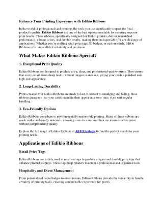 enhance your printing experience with edikio