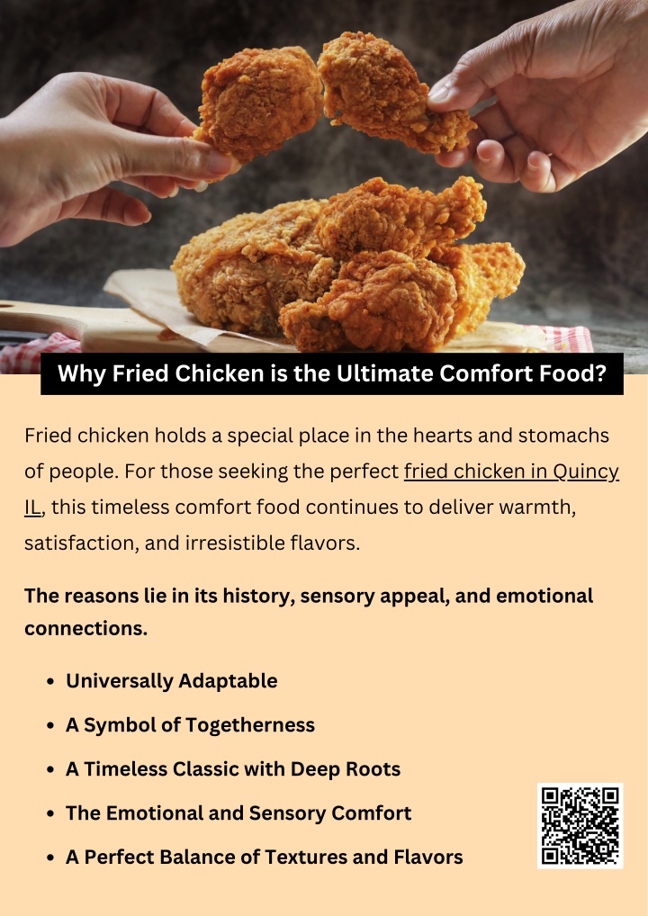 why fried chicken is the ultimate comfort food