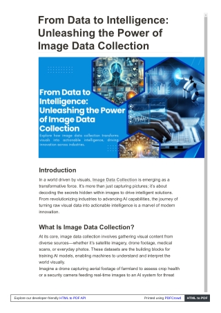 from data to intelligence unleashing the power