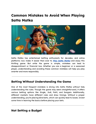 Play Satta Matka