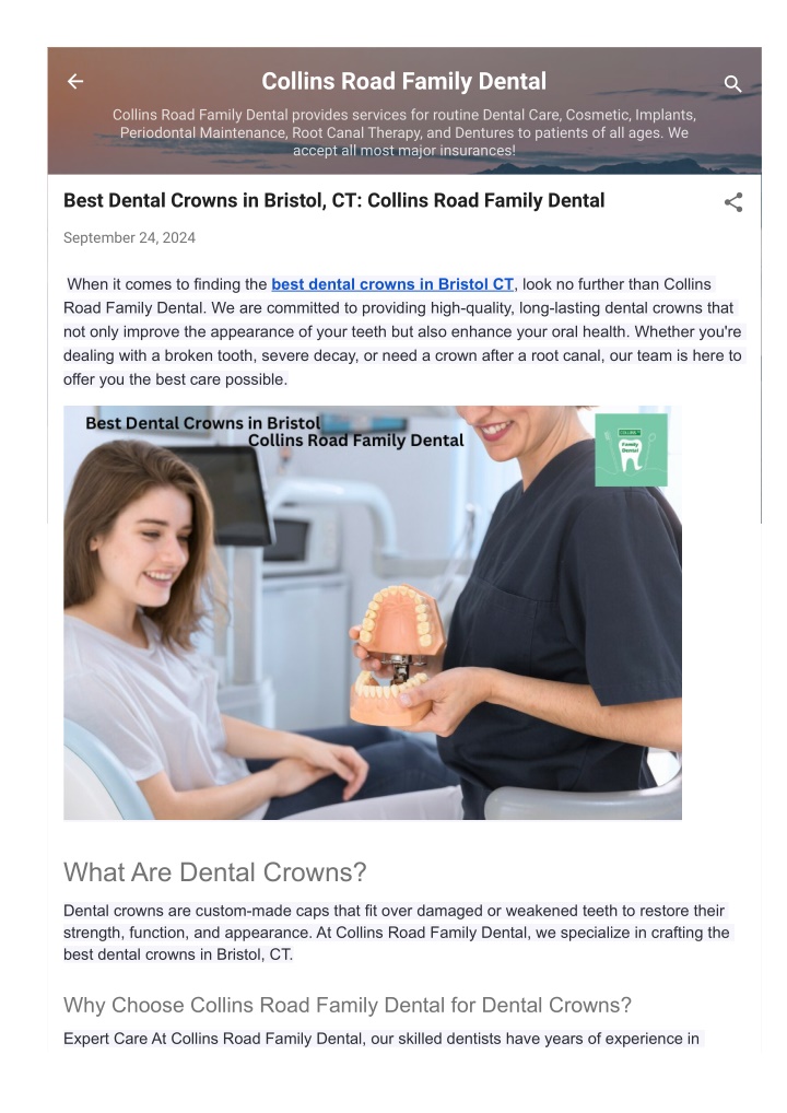 collins road family dental