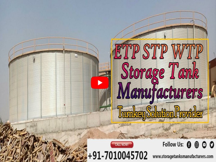 Ppt Etp Stp Wtp Storage Tank Manufacturers India Powerpoint