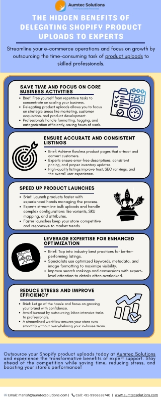The Hidden Benefits of Delegating Shopify Product Uploads to Experts
