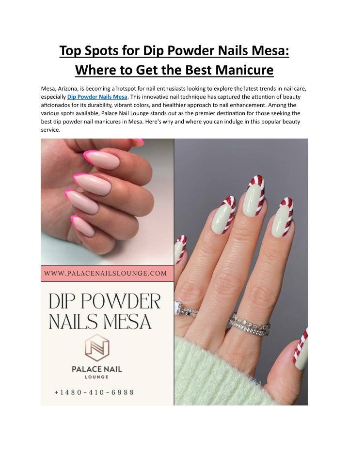 top spots for dip powder nails mesa where