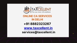 Online CA Services in Delhi