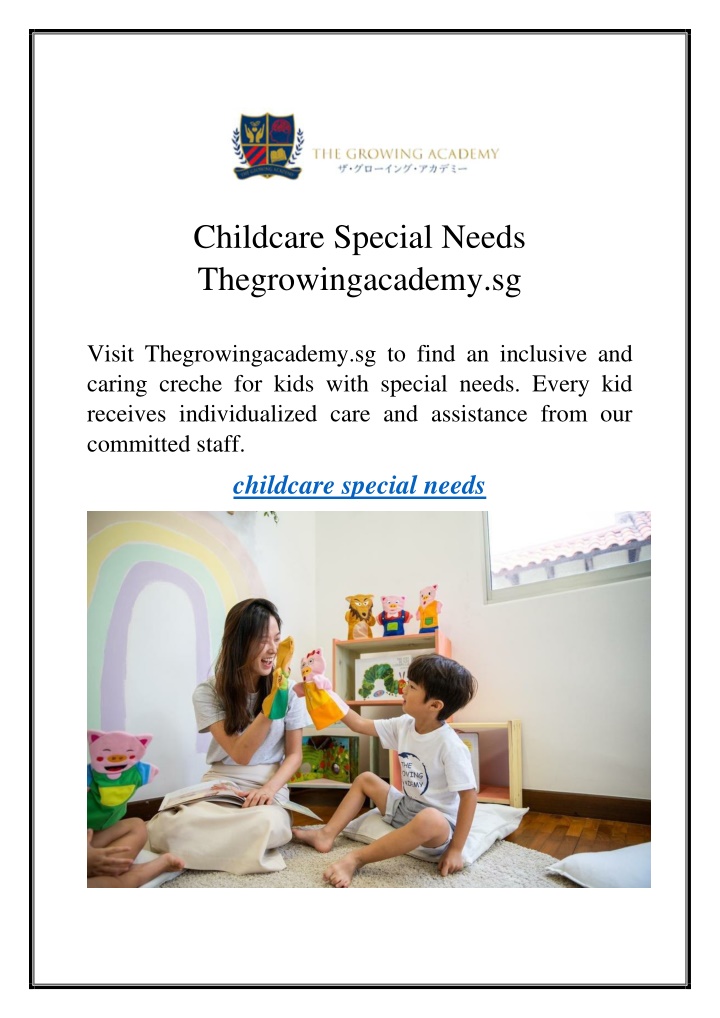 childcare special needs thegrowingacademy sg