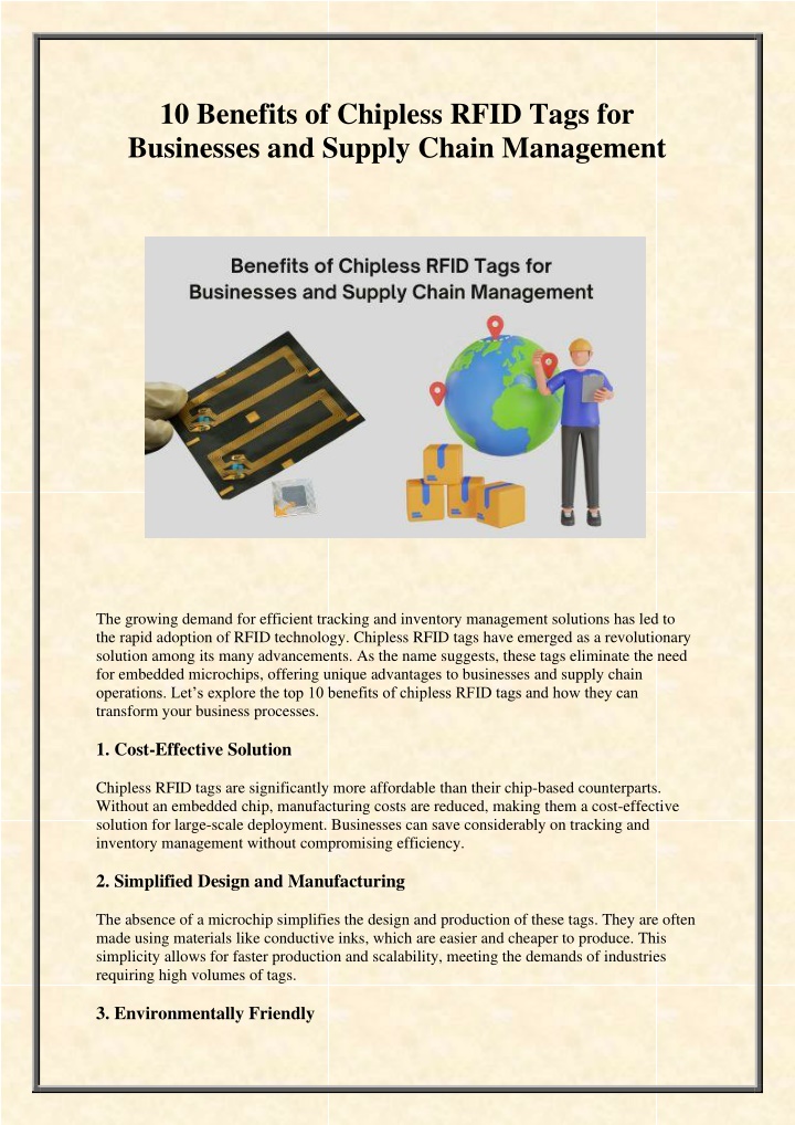 10 benefits of chipless rfid tags for businesses