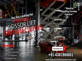 Hydraulic Scissor Lift Manufacturers in Chennai