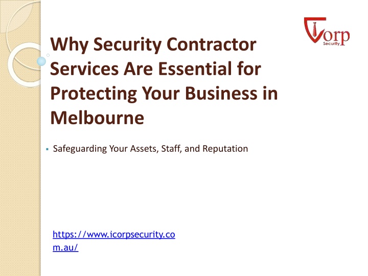 why security contractor services are essential