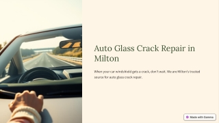 Auto Glass Crack Repair Milton