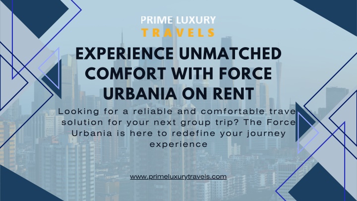 experience unmatched comfort with force urbania