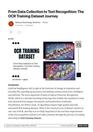 from data collection to text recognition
