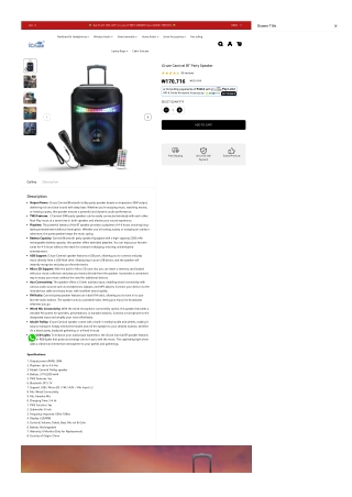 iCruze Carnival BT Party Speaker