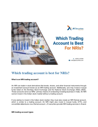 Which trading account is best for NRIs