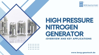 High Pressure Nitrogen Generators: Efficient Solutions for Indu