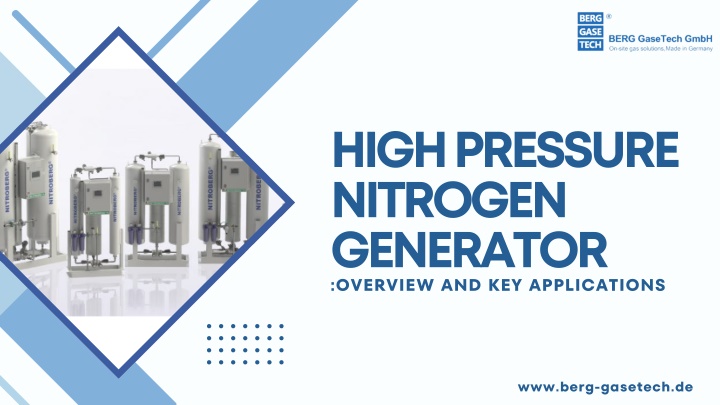 high pressure nitrogen generator overview