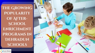 the growing popularity of after school enrichment