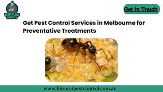 Get Pest Control Services in Melbourne for Preventative Treatments