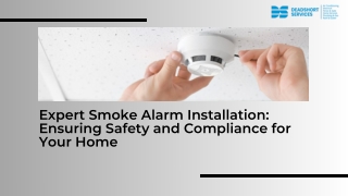 Smoke Alarm Installation