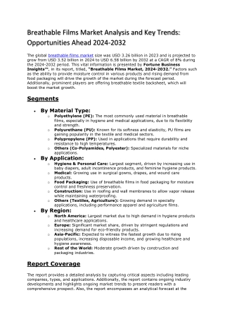 breathable films market analysis and key trends