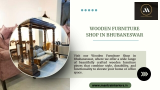 Wooden Furniture Shop in Bhubaneswar