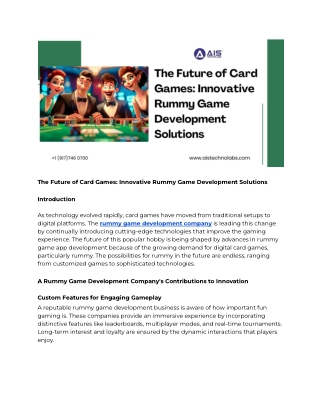 the future of card games innovative rummy game
