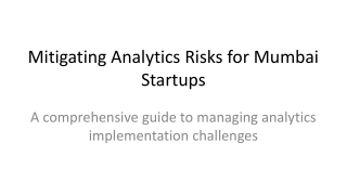 mitigating analytics risks for mumbai startups