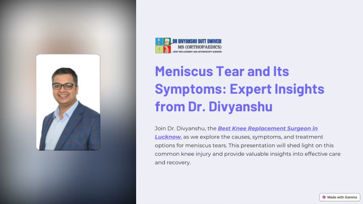 meniscus tear and its symptoms expert insights