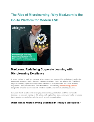 the rise of microlearning why maxlearn is the