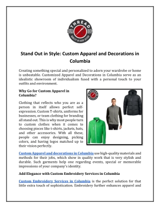 stand out in style custom apparel and decorations