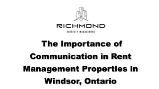 Rent Management Properties in Windsor, Ontario_ Richmond Property Management