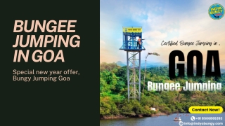 Bungee jumping In Goa, Special new year offer, Bungy Jumping Goa