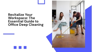 revitalize your workspace the essential guide
