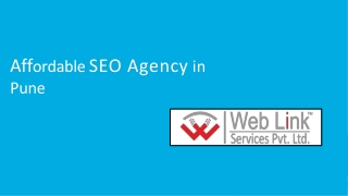 Get an Affordable SEO Company and SEO Agency in Pune – Web Link Services