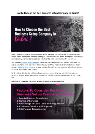 how to choose the best business setup company