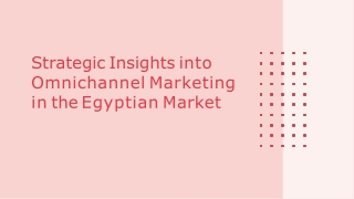 Strategic Insights into Omnichannel Marketing in the Egyptian Market