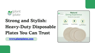 strong and stylish heavy duty disposable plates