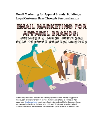 Email Marketing for Apparel Brands_ Building a Loyal Customer Base Through Personalization