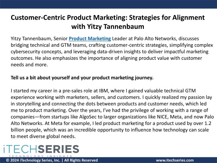 customer centric product marketing strategies