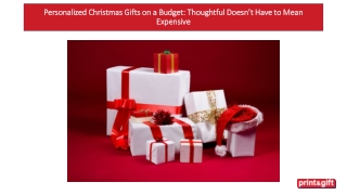 Personalized Christmas Gifts on a Budget Thoughtful Doesn’t Have to Mean Expensive