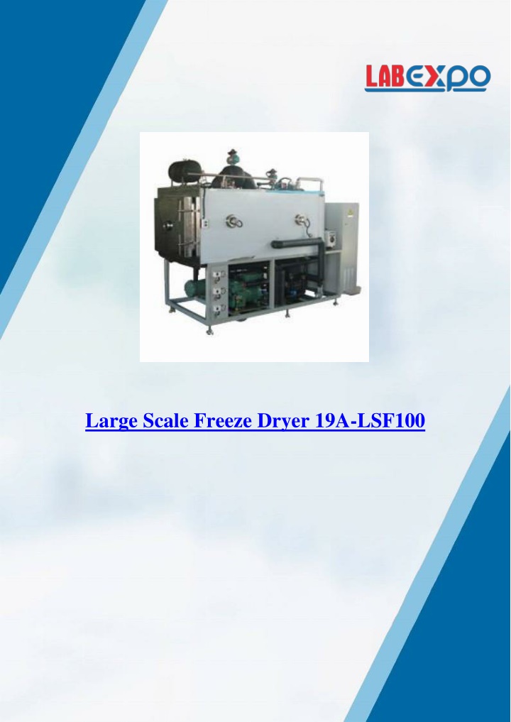 large scale freeze dryer 19a lsf100